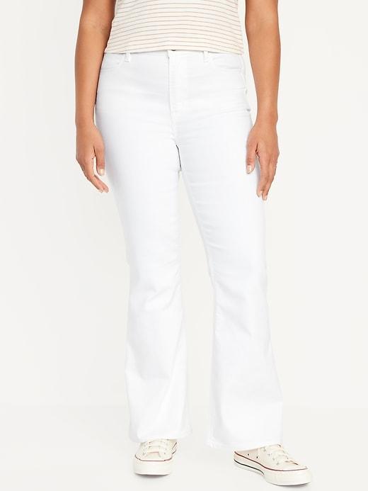 High-Waisted Wow Flare Jeans Product Image