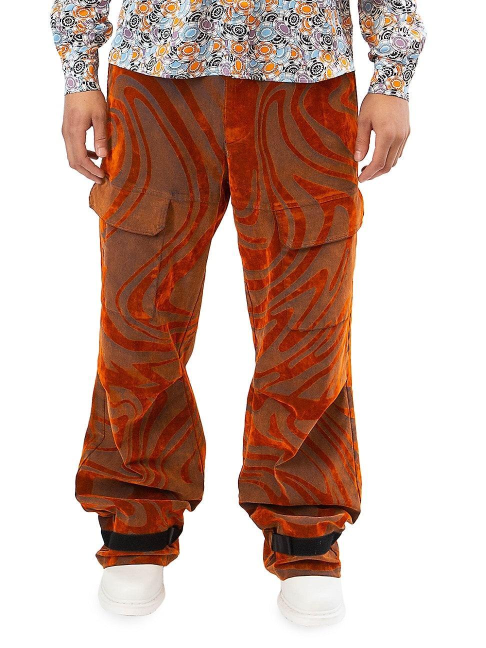 Mens Wide-Leg Cargo Pants Product Image