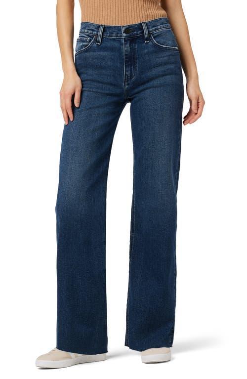 Hudson Jeans Rosie Raw Hem High Waist Ankle Wide Leg Jeans Product Image