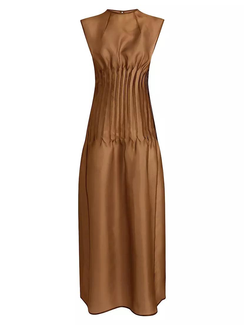 Wes Seamed Silk Organza Dress Product Image