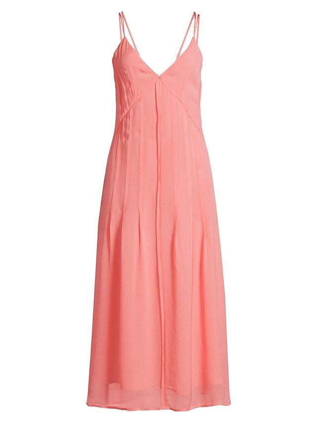 Womens Bria Pintuck Chiffon Midi-Dress Product Image