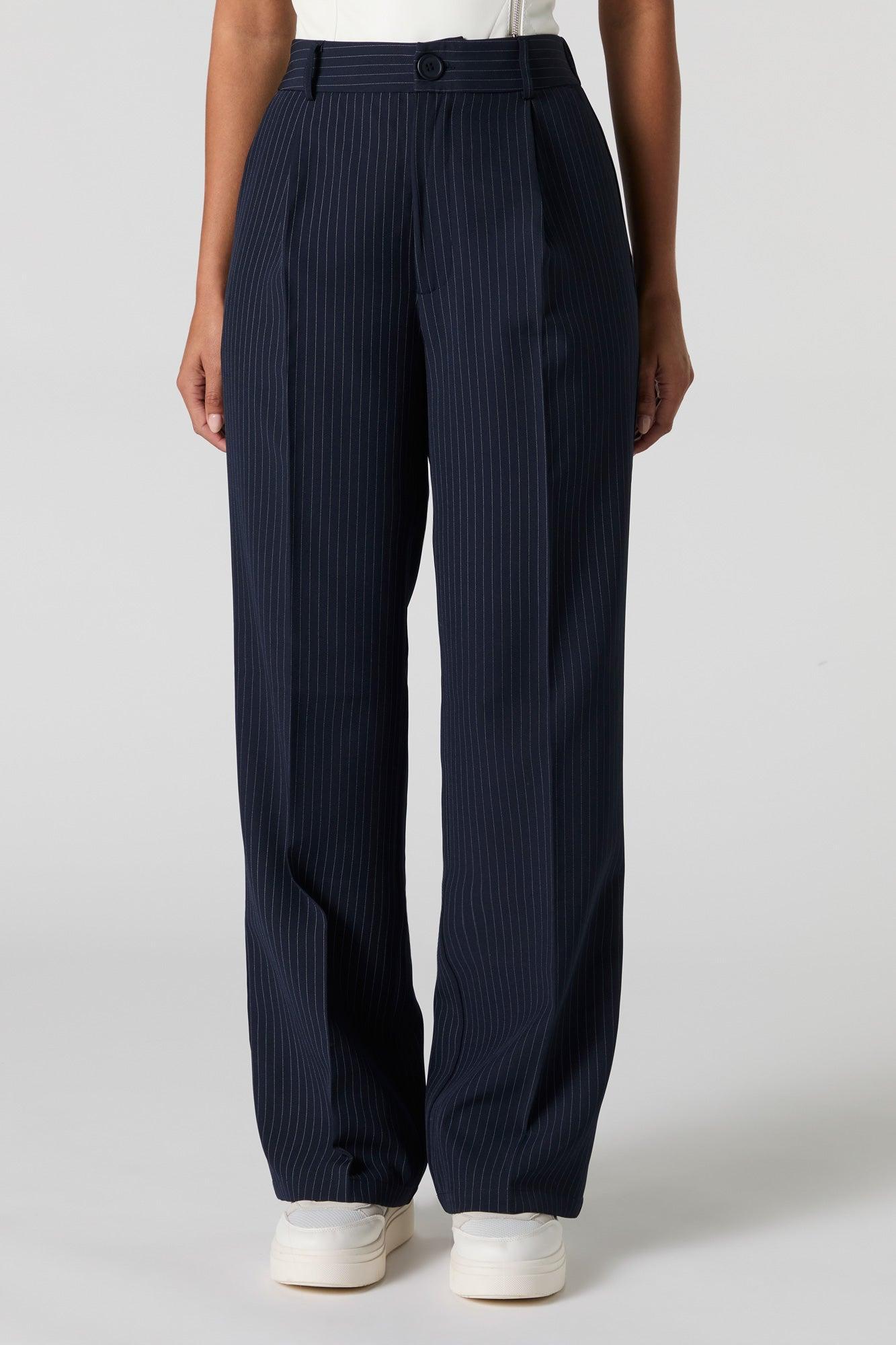 Pleated Wide Leg Dress Pant Female Product Image