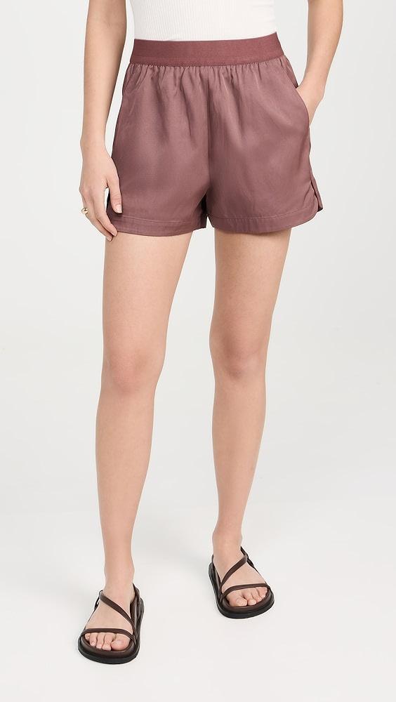 Tibi Drapey Suiting Pull On Shorts | Shopbop Product Image