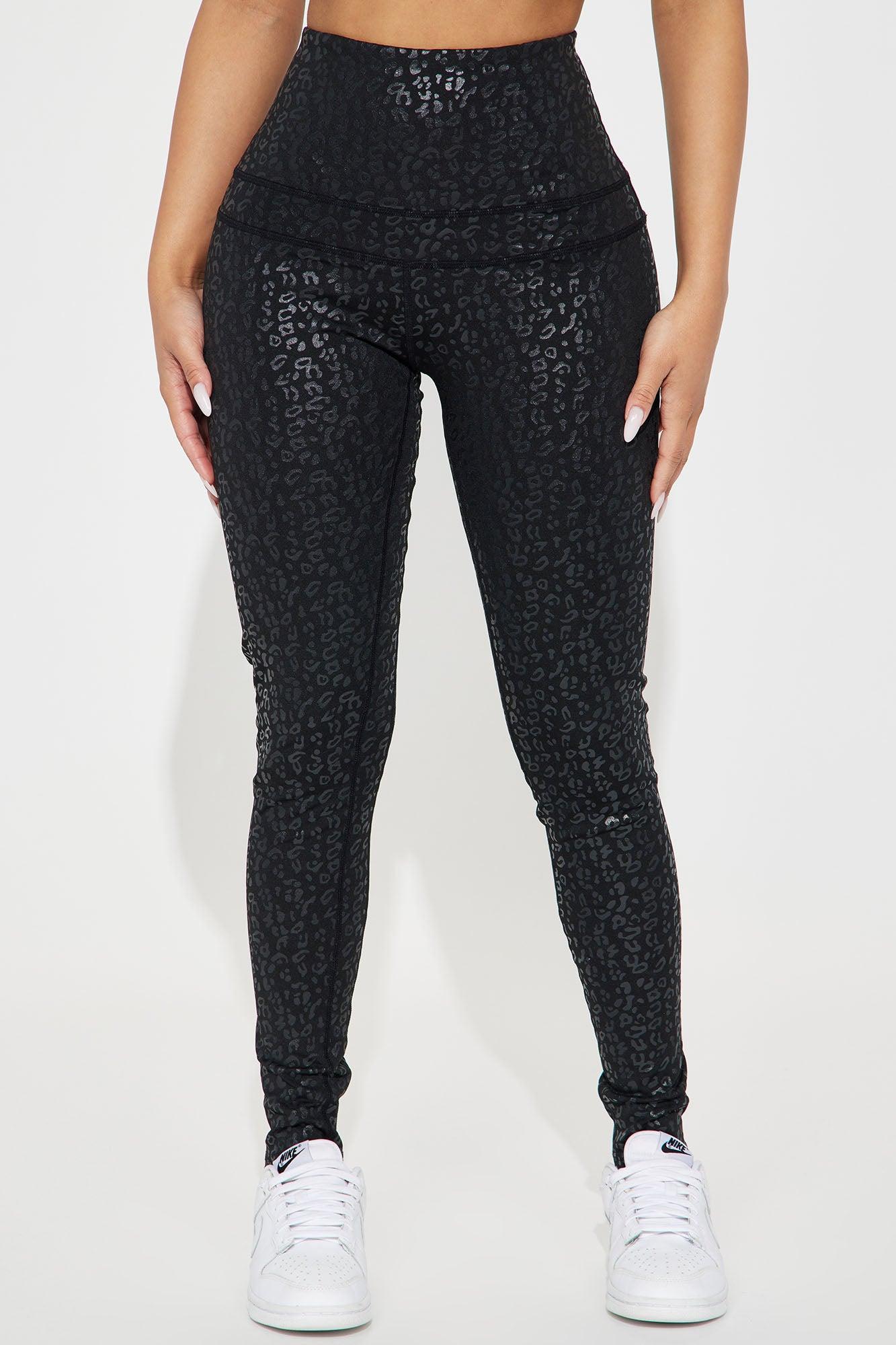 Wild Side Leopard Legging - Black Product Image