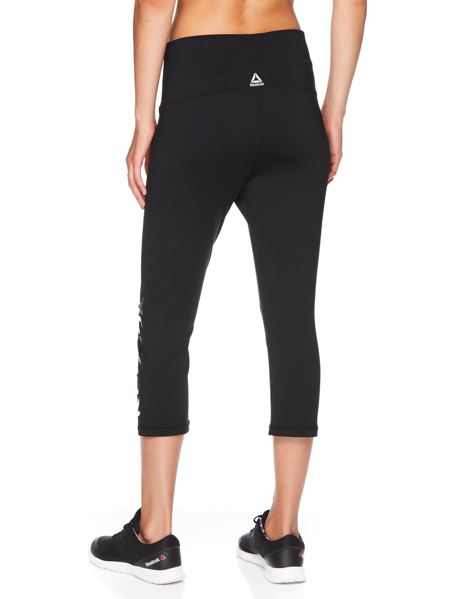 Reebok Women's Team Highrise Capri Leggings Black XS Female Product Image