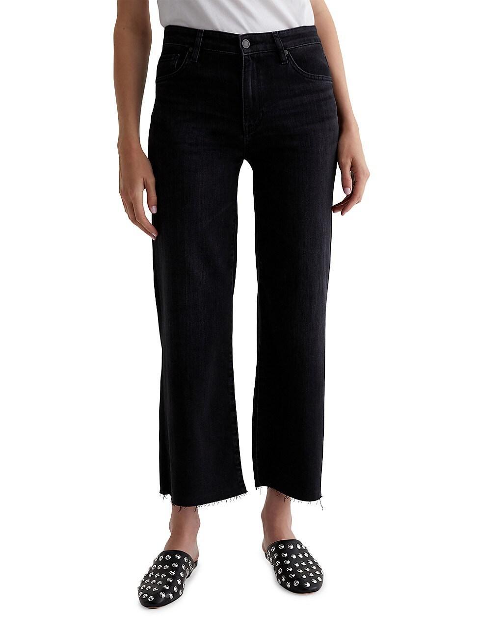 Womens Saige Crop Straight-Leg Jeans Product Image