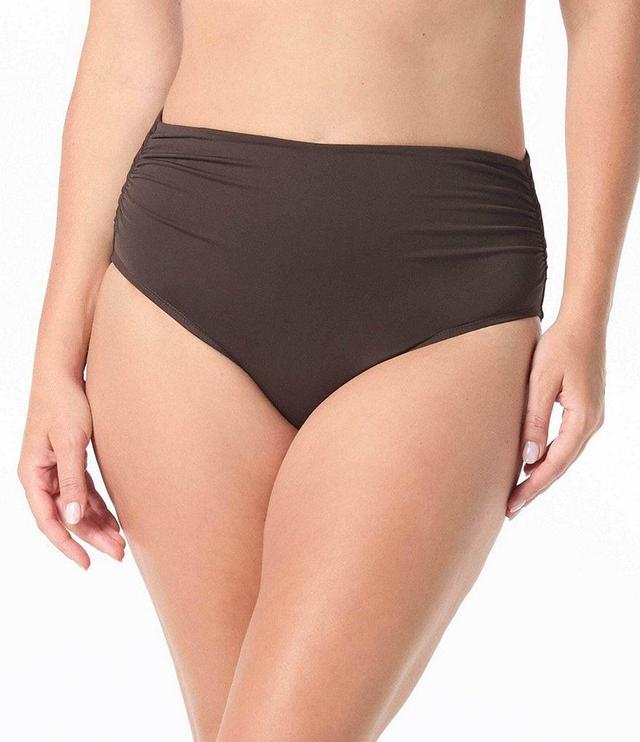 Coco Reef Classic Solids High Waisted Rollover Bikini Swim Bottom Product Image