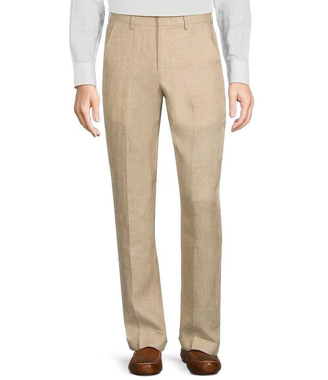 Murano Baird McNutt Flat-Front Linen Zac Classic Fit Suit Separates Pants Product Image