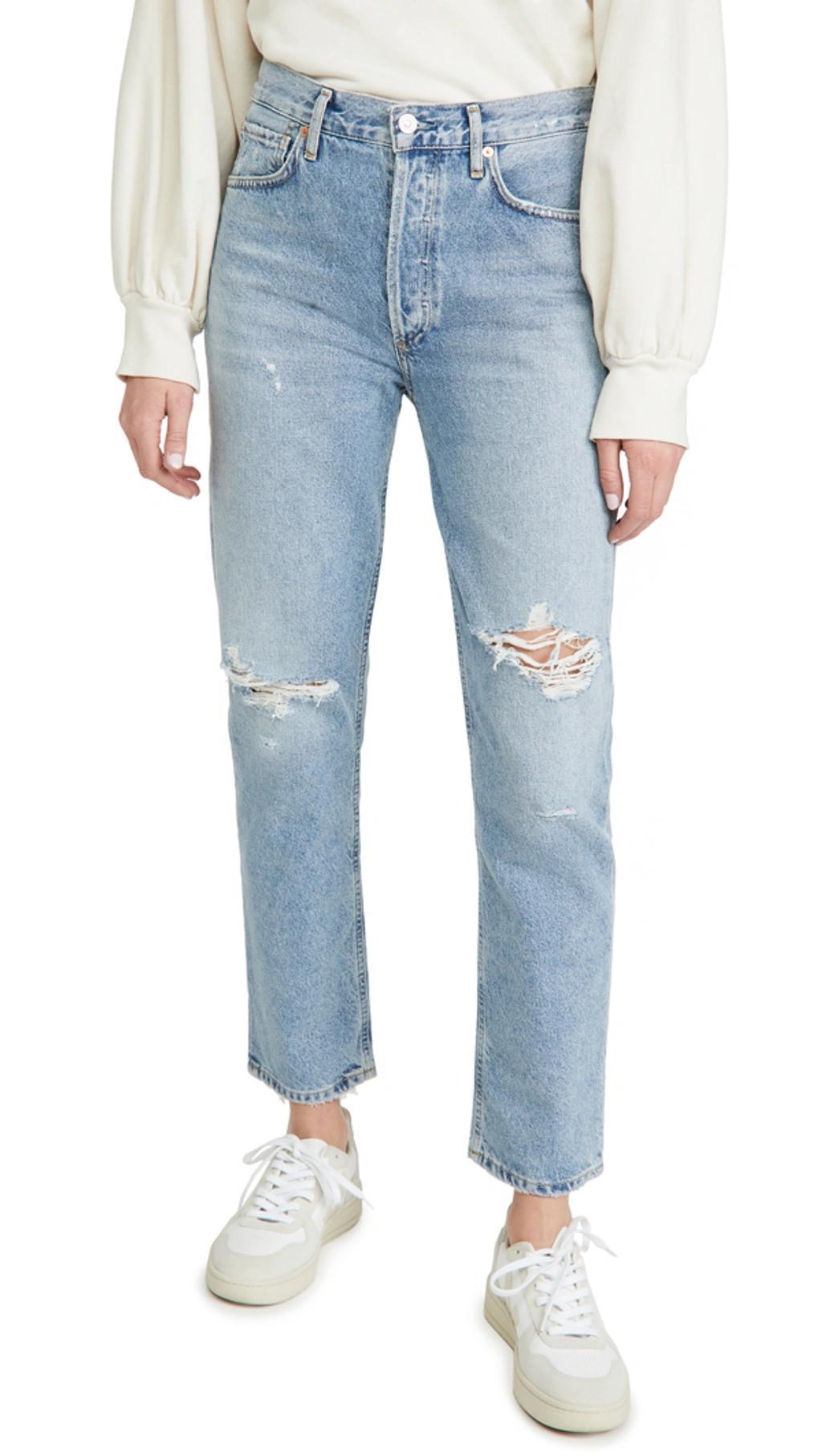 CITIZENS OF HUMANITY Charlotte High Rise Straight Jeans In Blue Product Image