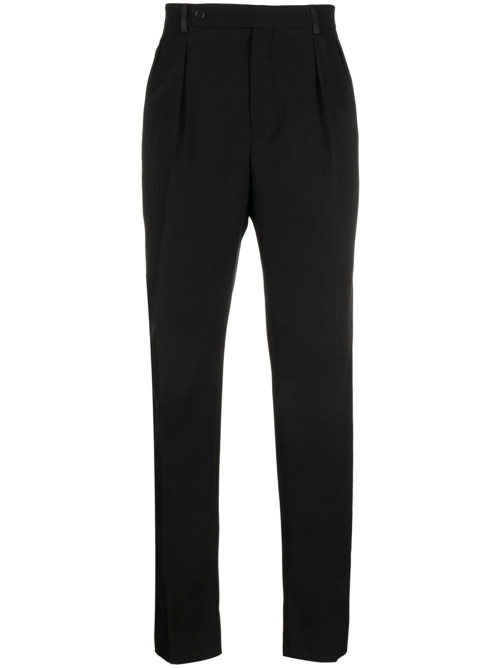 High Waist Straight Leg Trousers In Black Product Image