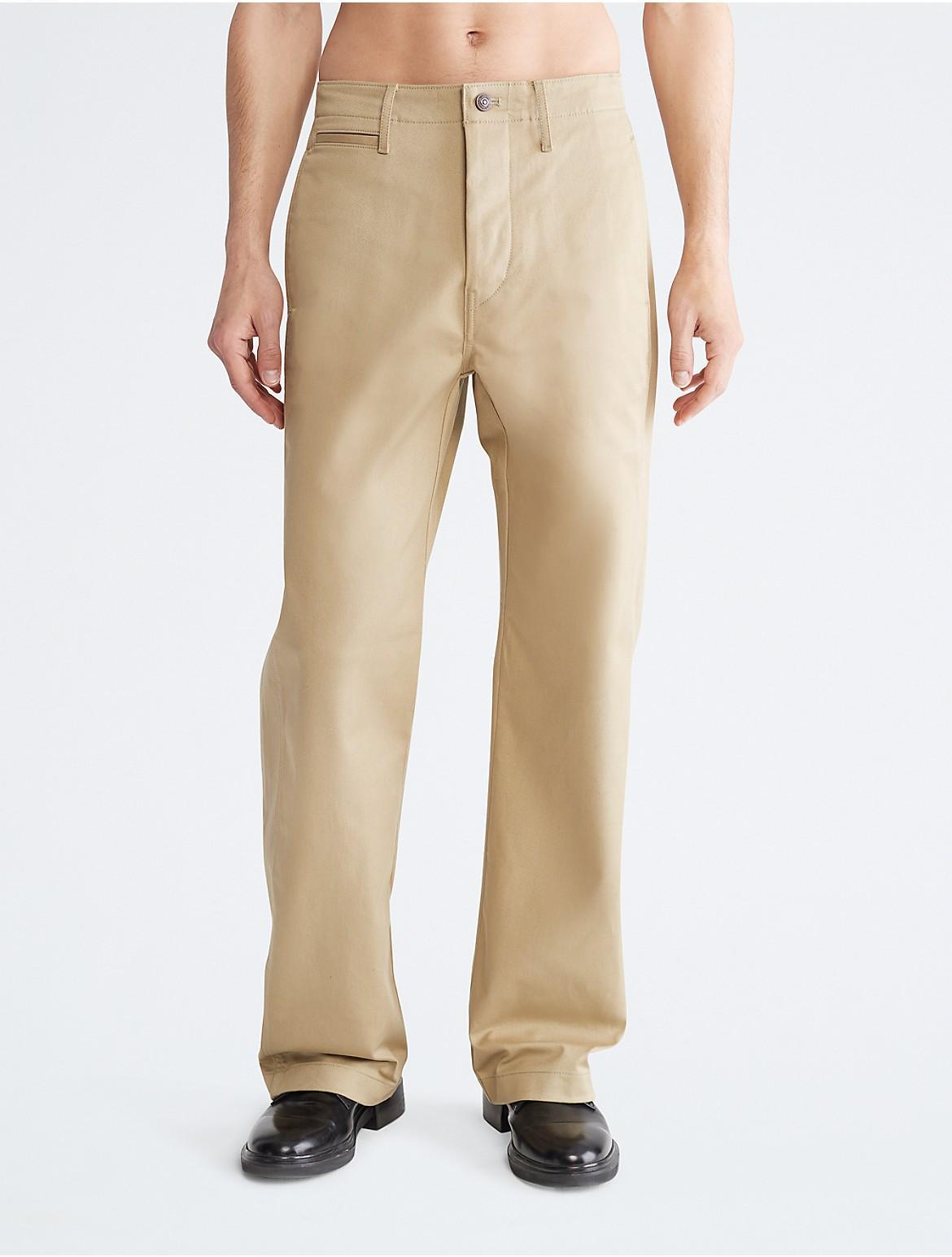 Calvin Klein Mens Standards Chino Pants - Brown - 24W x 28L Product Image