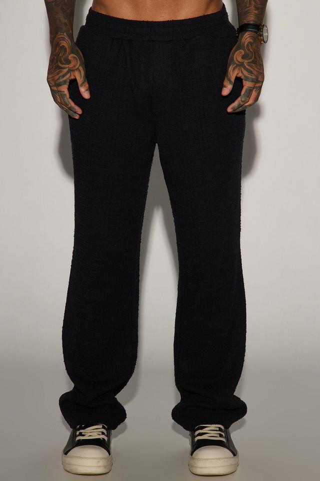 Jordan Textured Slim Pants - Black Product Image