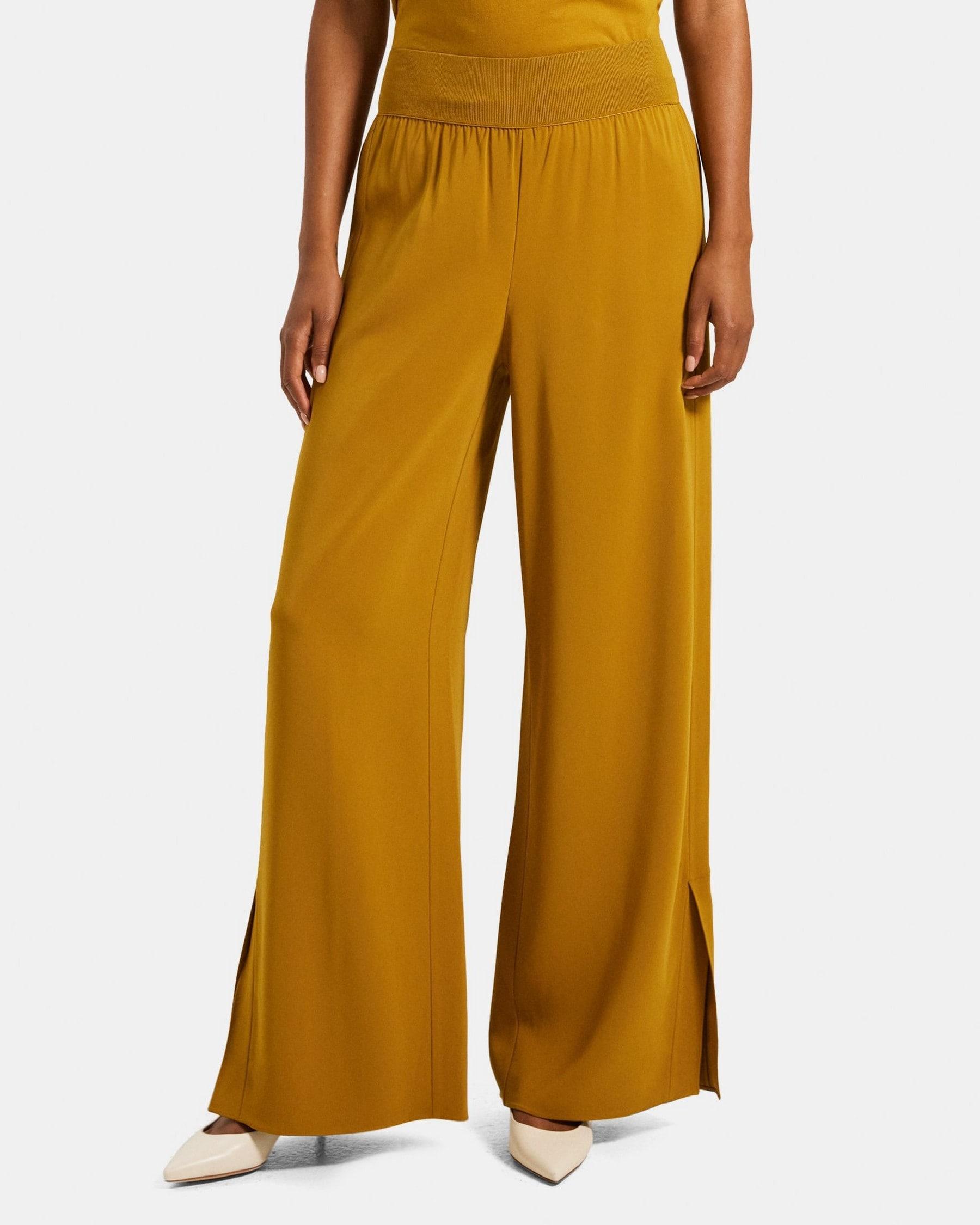 Wide-Leg Pull-On Pant in Drapey Viscose Product Image