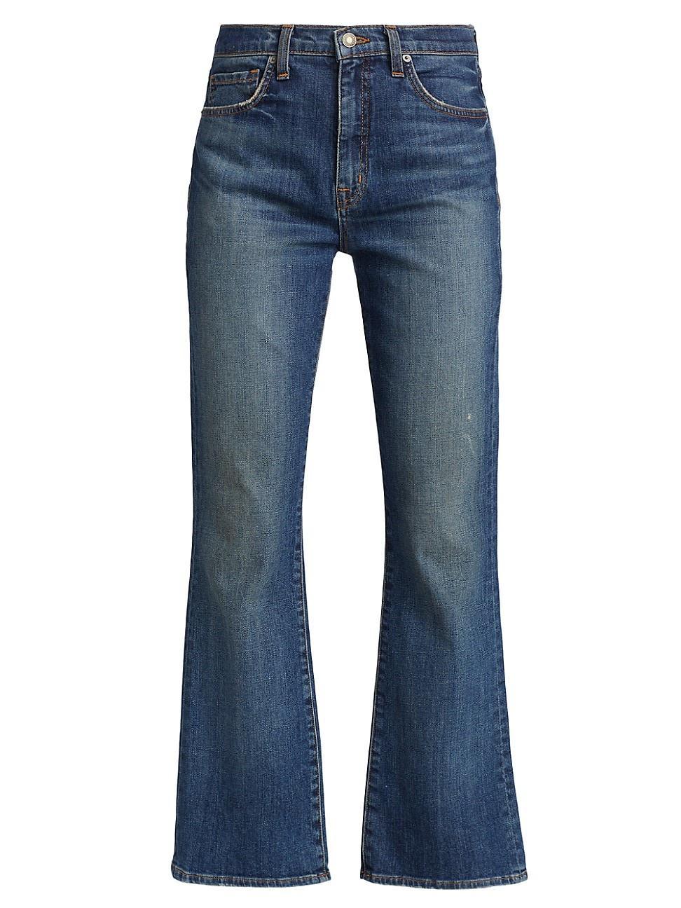 Womens Bootcut Mid-Rise Jeans Product Image