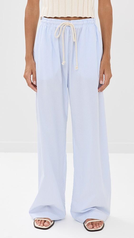 perfectwhitetee Andi Cotton Poplin Pants | Shopbop Product Image