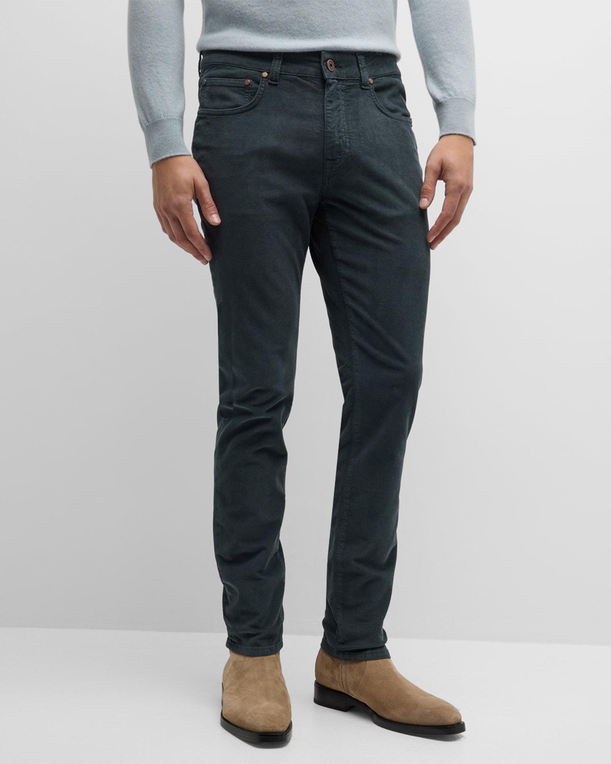 Men's Petrol 5-Pocket Corduroy Pants Product Image