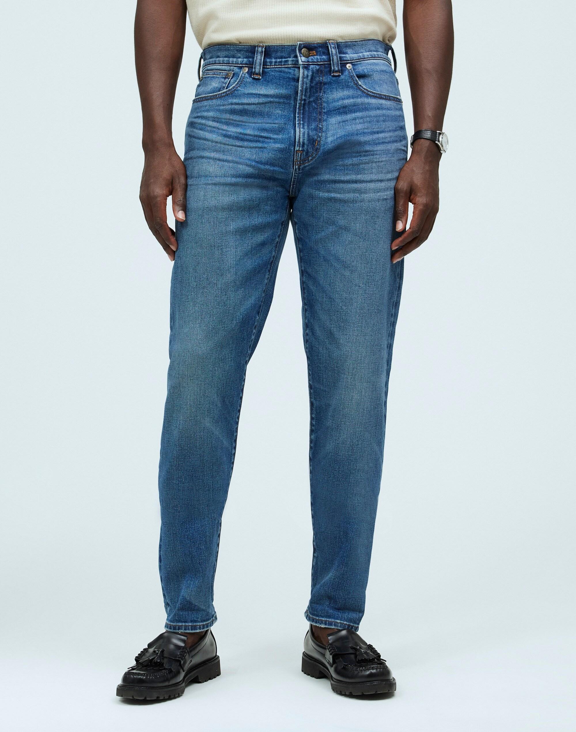 Relaxed Taper Stretch Selvedge Jeans in Barrington Wash Product Image