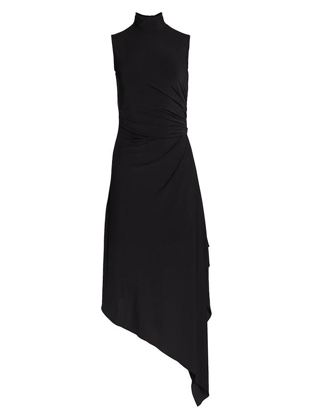 Womens Layla Jersey Asymmetric Drape Dress Product Image