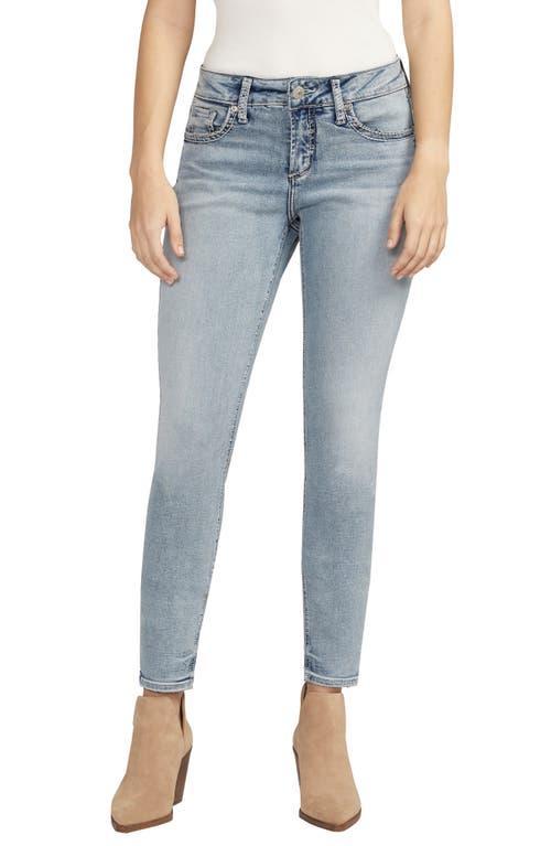 Silver Jeans Co. Womens Elyse Mid Rise Comfort Fit Skinny Leg Jeans Product Image