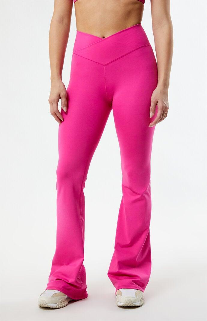 PAC 1980 Women's PAC WHISPER Active Crossover Flare Yoga Pants Product Image