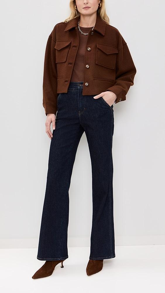 Veronica Beard Jean Crosbie Wide Leg Jeans | Shopbop Product Image