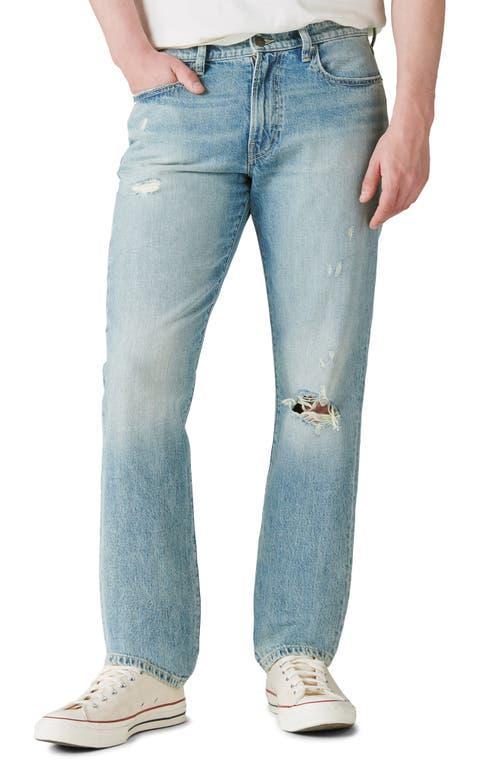 Lucky Brand 223 Ripped Straight Leg Jeans Product Image