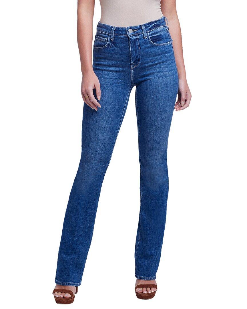 L'agence Oriana High Rise Straight Jean In Blue Product Image