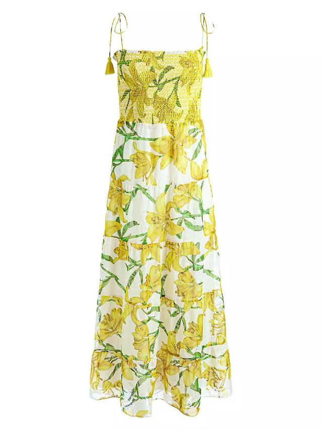 Marna Smocked Floral Maxi Dress Product Image