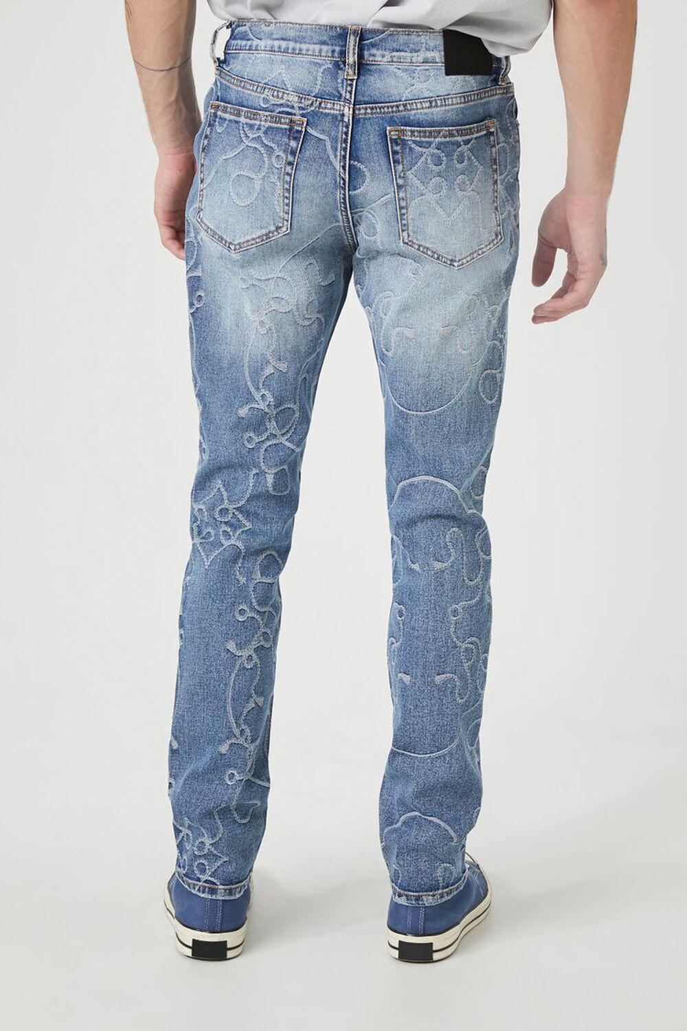 Abstract Stone Wash Slim-Fit Jeans | Forever 21 Product Image