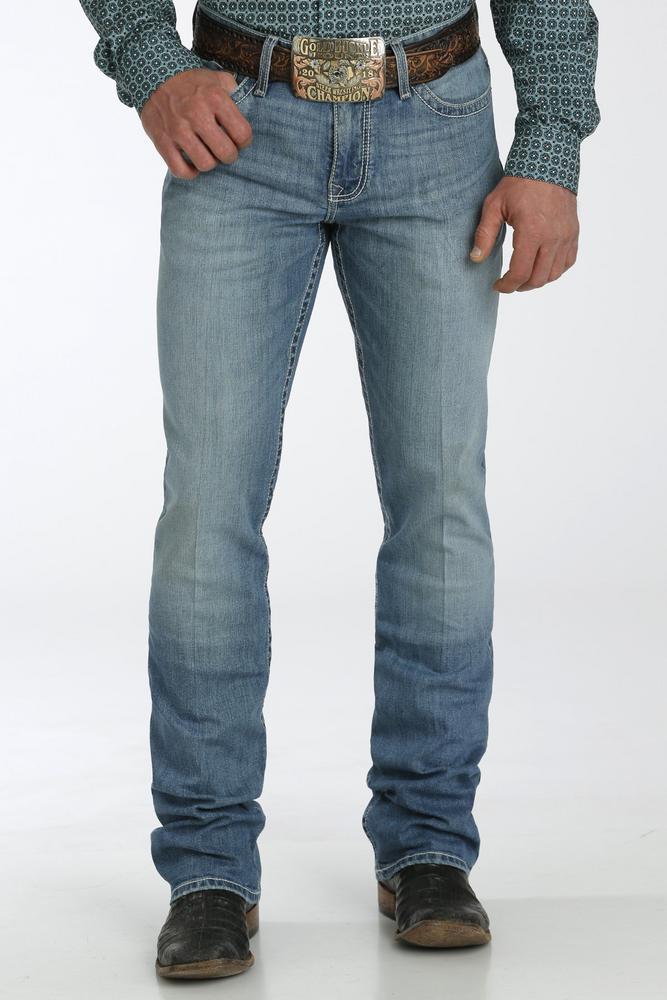 Cinch® Men's Ian Slim Fit Light Stone Boot Cut Jeans Product Image