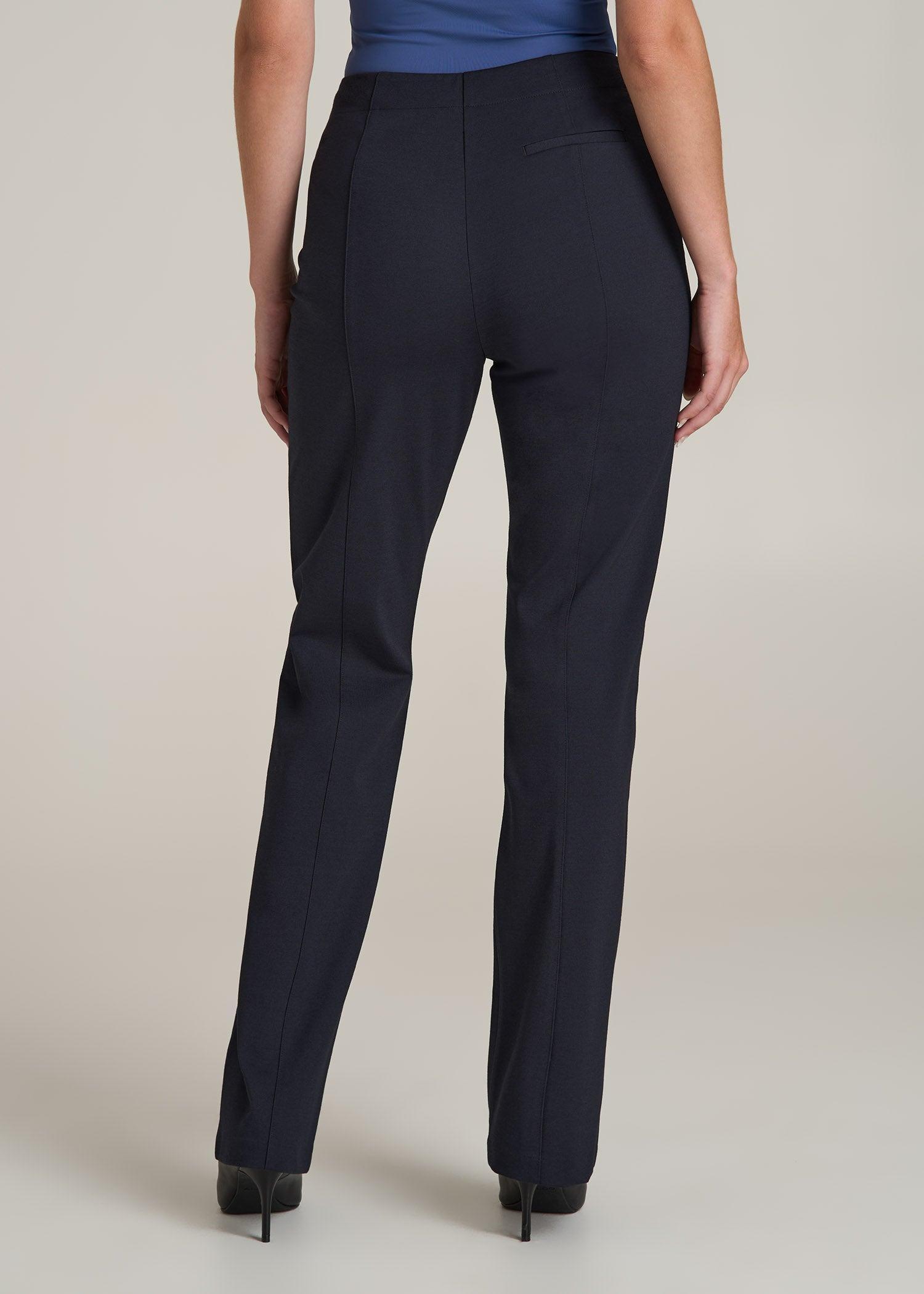 Straight Leg Dress Pants for Tall Women in Deep Navy Product Image