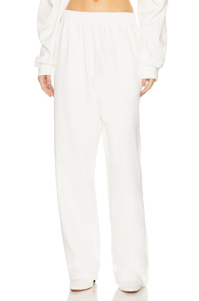 WARDROBE.NYC x Hailey Bieber HB Track Pant White. (also in L, S, XL). Product Image