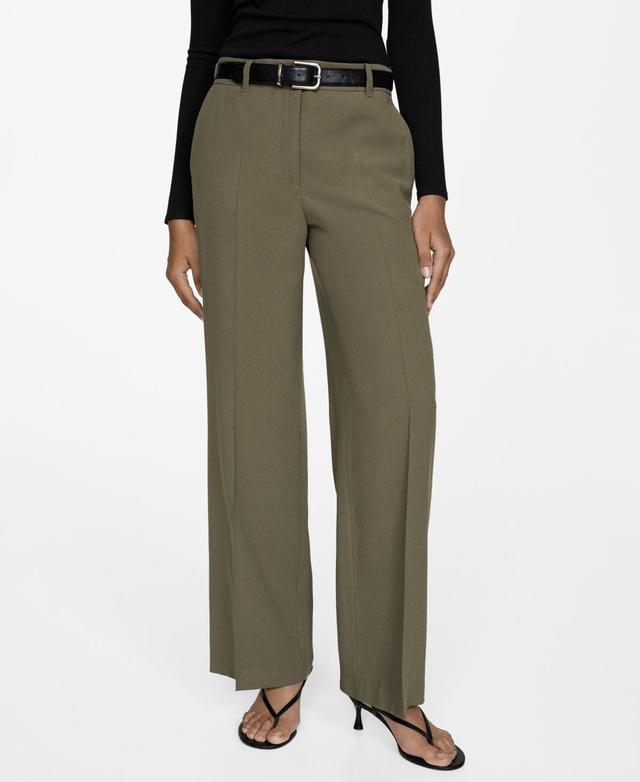 Women's Wide Leg Pleated Pants Product Image