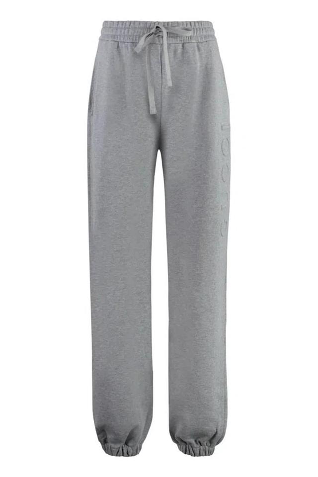 Cotton Track-pants In Grey Product Image