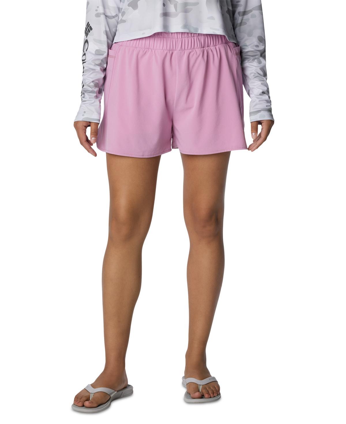 Columbia Womens Tidal Light Lined Mid-Rise Shorts - Black Product Image