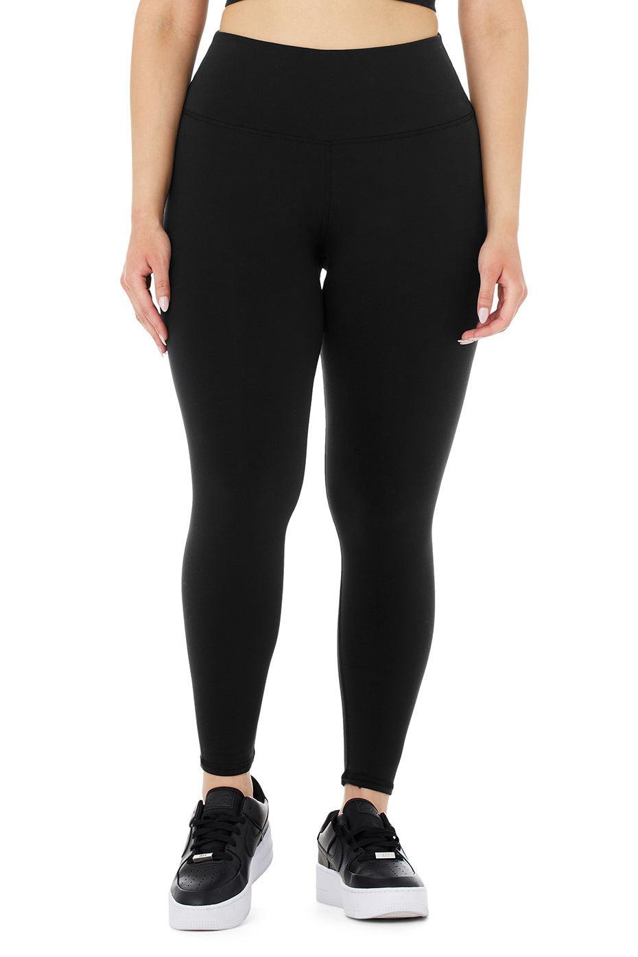 7/8 High-Waist Airbrush Legging - Black Female Product Image