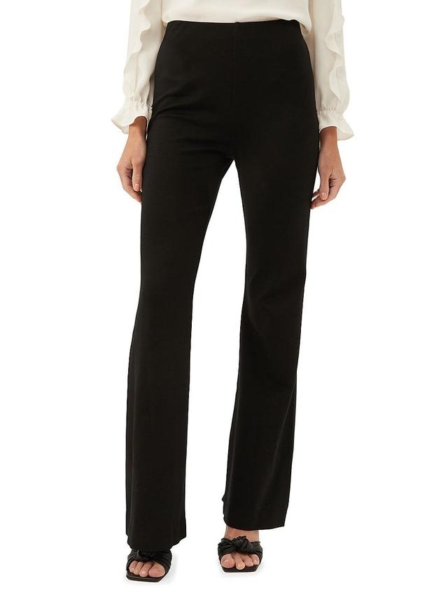 Trina Turk Chimayo 3 Ponte Knit High Waisted Side Zip Flared Pants Product Image