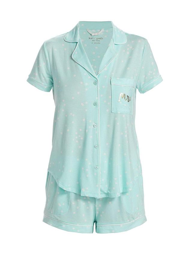 kate spade new york mrs. dot jersey short pajamas Product Image