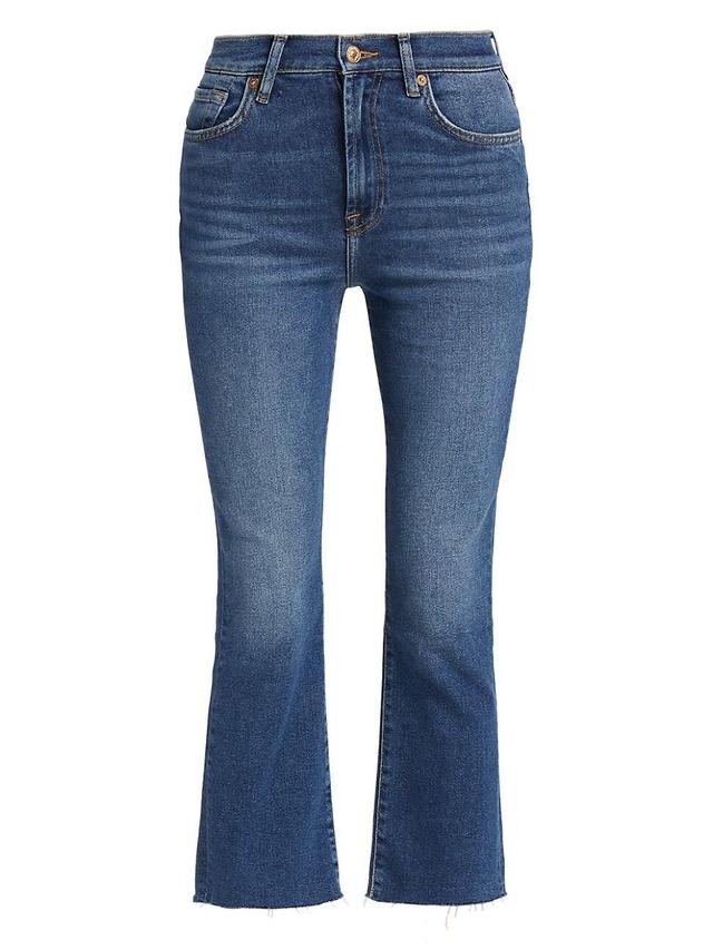 Womens High-Waisted Slim Kick Jeans Product Image