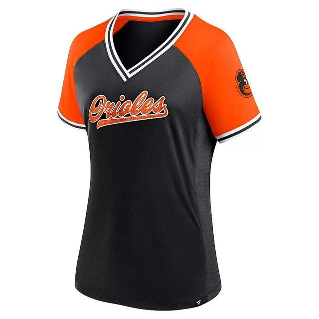 Womens Profile Baltimore Orioles Plus Size Crossover V-Neck T-Shirt Product Image