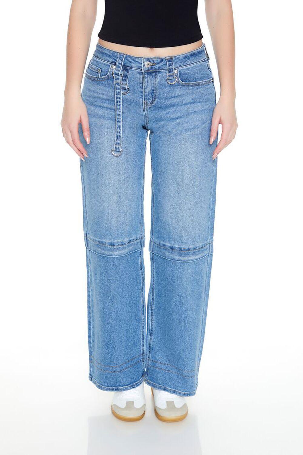 Utility Wide-Leg Jeans | Forever 21 Product Image