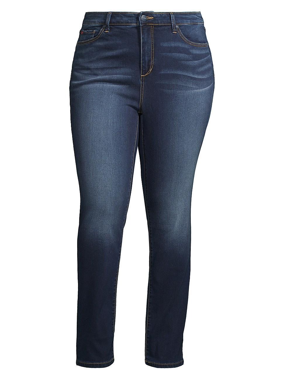 Womens High-Rise Straight-Leg Jeans Product Image