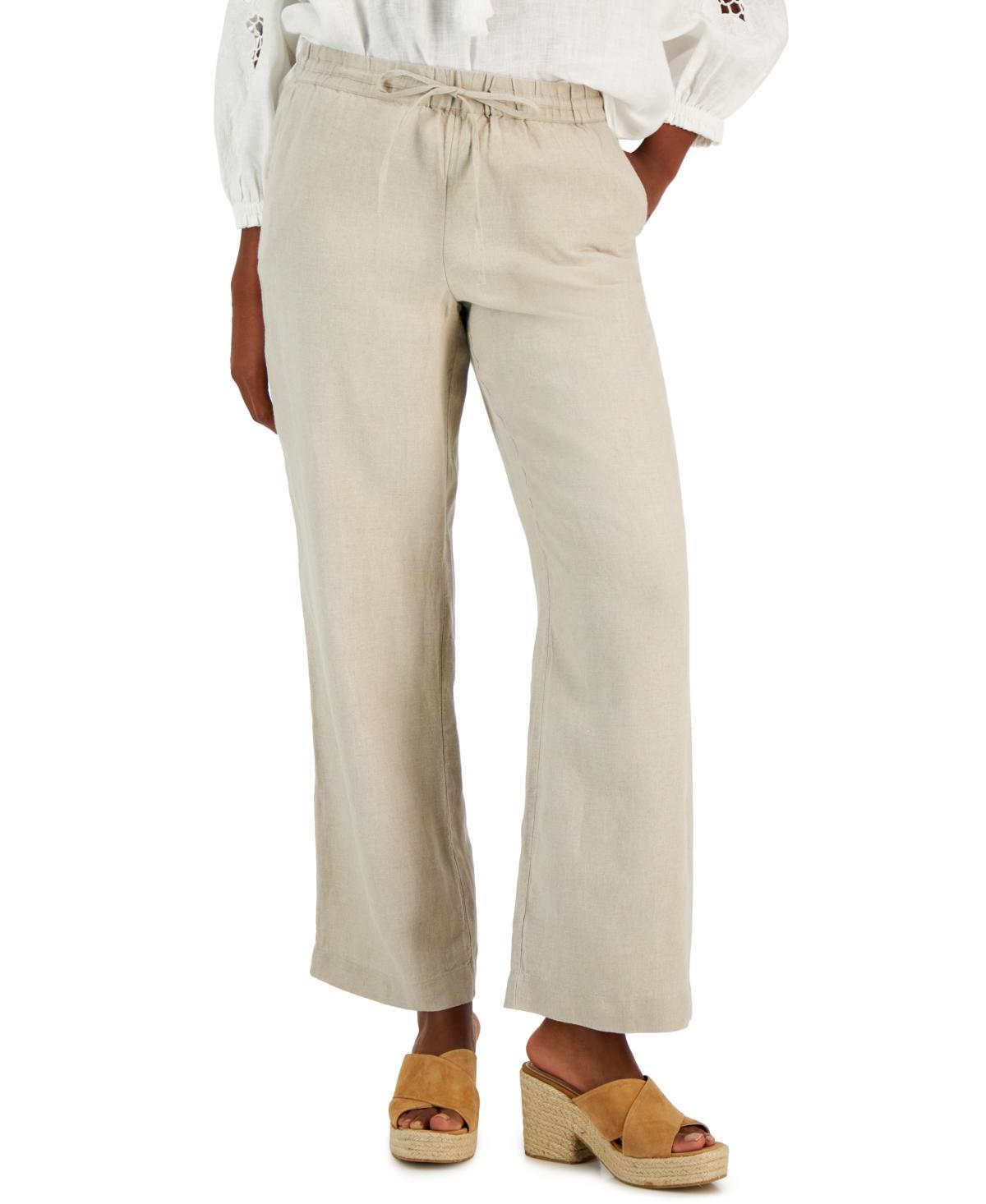 Charter Club Embroidered Tunic Top Drawstring Waist Pants Created For Macys Product Image