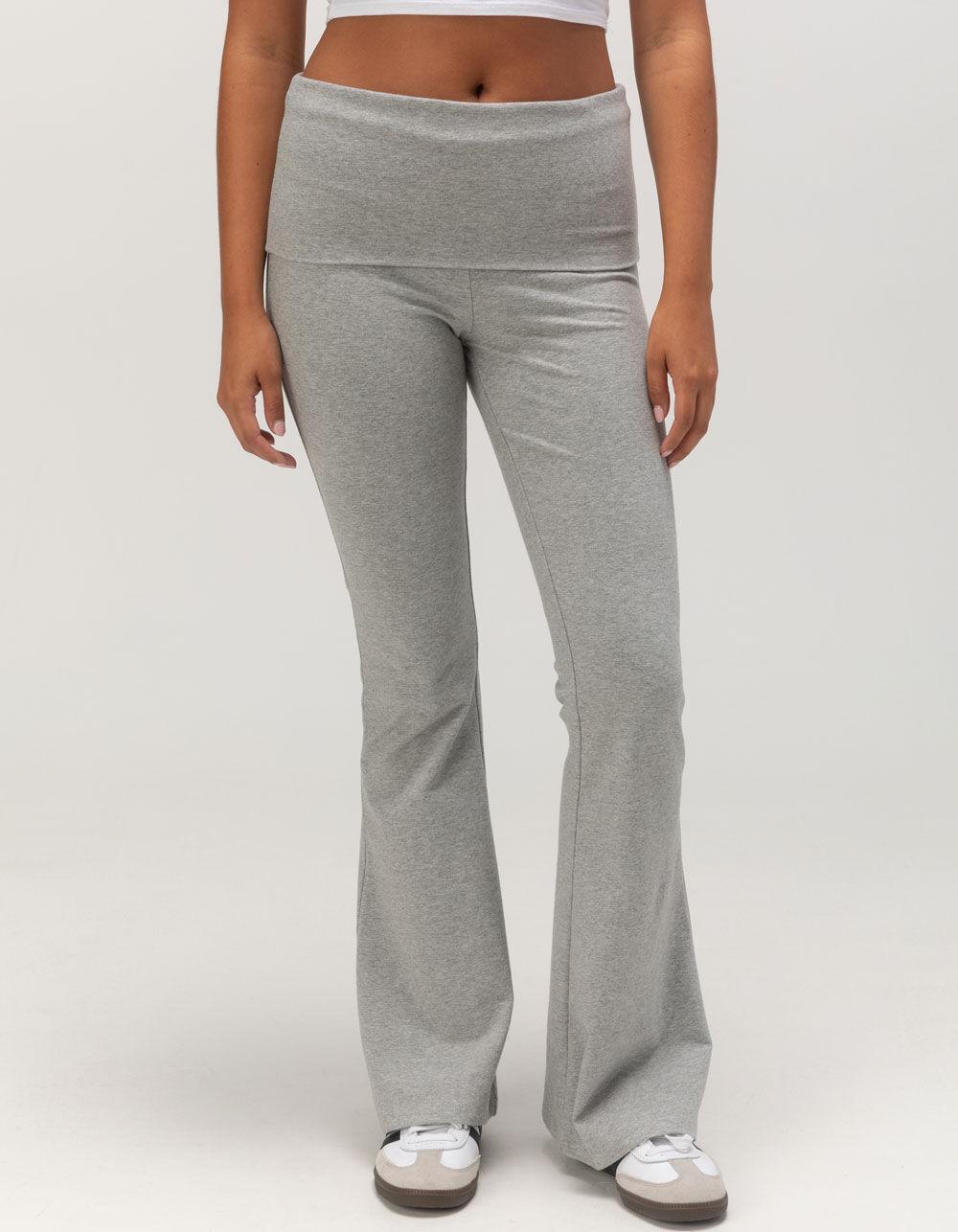 TILLYS Fold Over Flare Womens Leggings Product Image