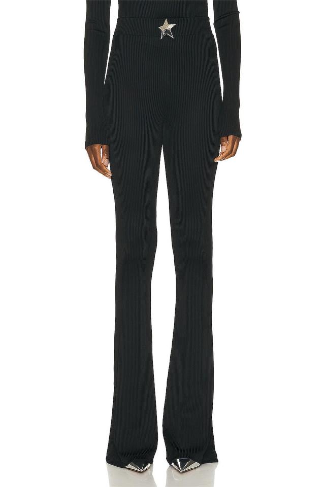 AREA Star Stud Flare Pant Black. (also in ). Product Image