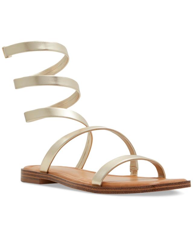Aldo Womens Spinella Strappy Ankle-Wrap Flat Sandals Product Image