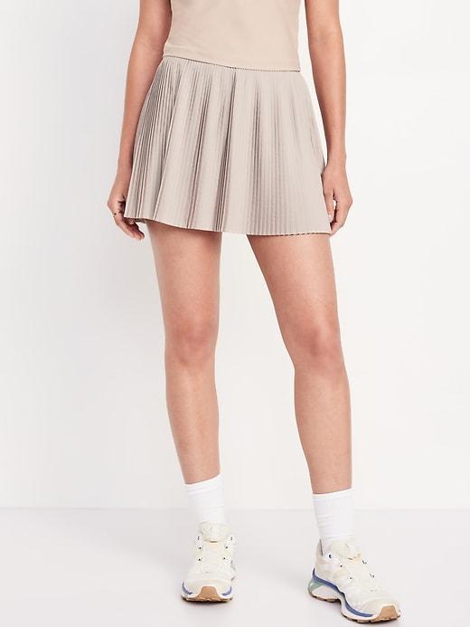 Extra High-Waisted StretchTech Micro-Pleated Skort product image