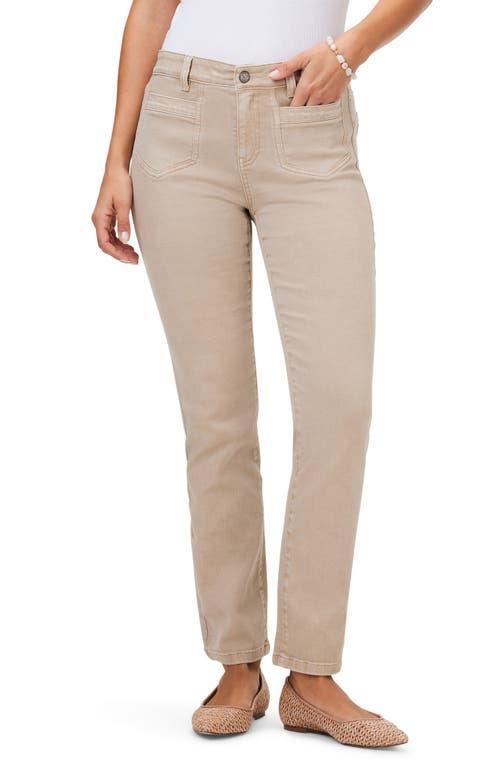 Womens Mid-Rise Straight Pocket Jeans Product Image