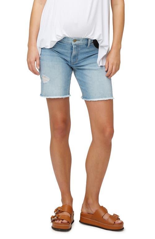 Nom Maternity Montauk Maternity Denim Shorts Product Image