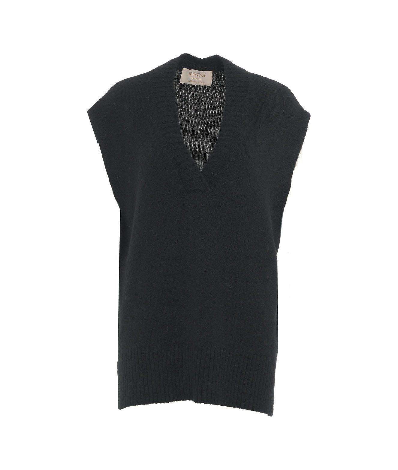 Gilet oversize in maglia Female Product Image